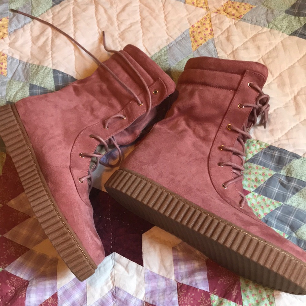 Cute pink boots